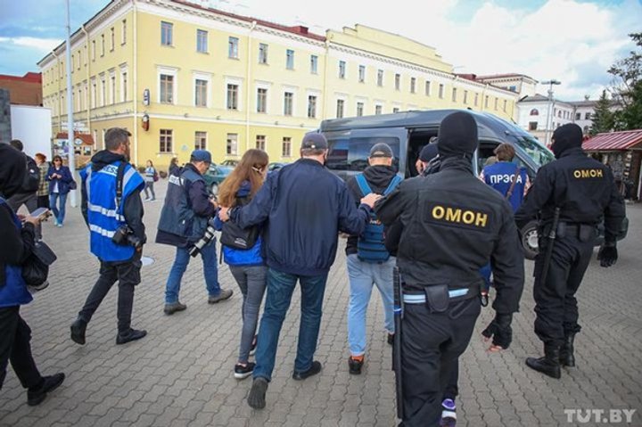  Задержание журналистов в Минске